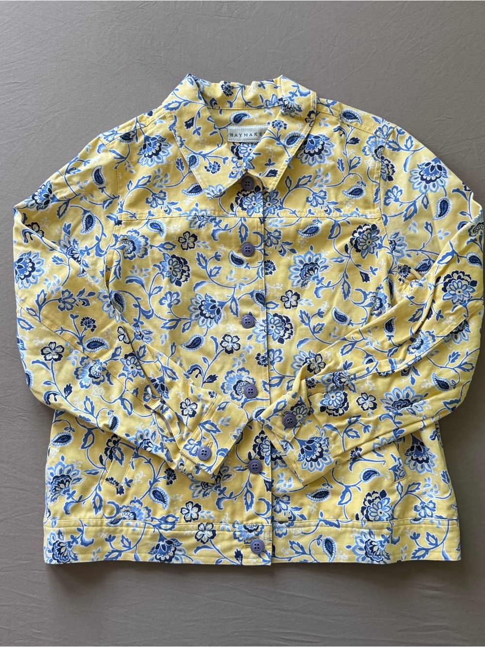 Vintage Haymaker Cotton Floral Shirt Jacket - Picture 2 of 8